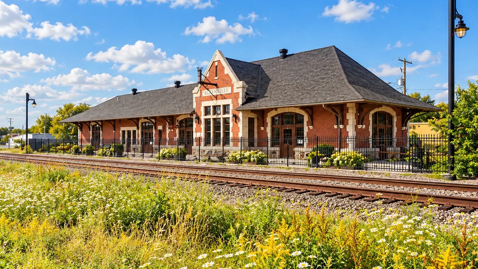 Lachute en images : un coin de la ville (Laurentides)