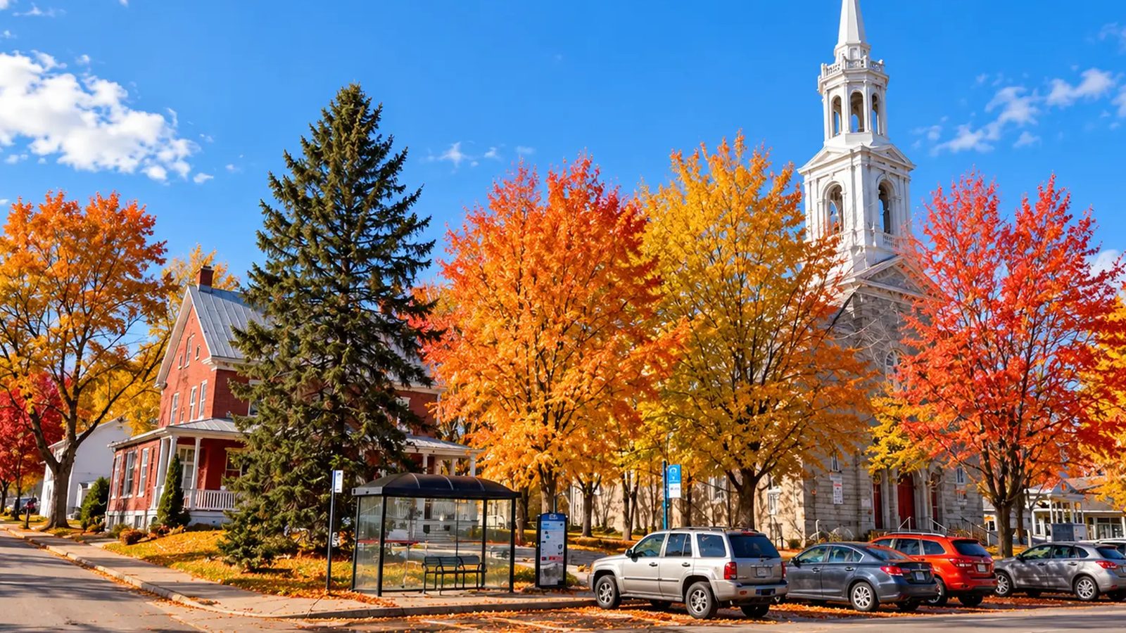 Lanoraie en images : un coin de la ville (Lanaudière)