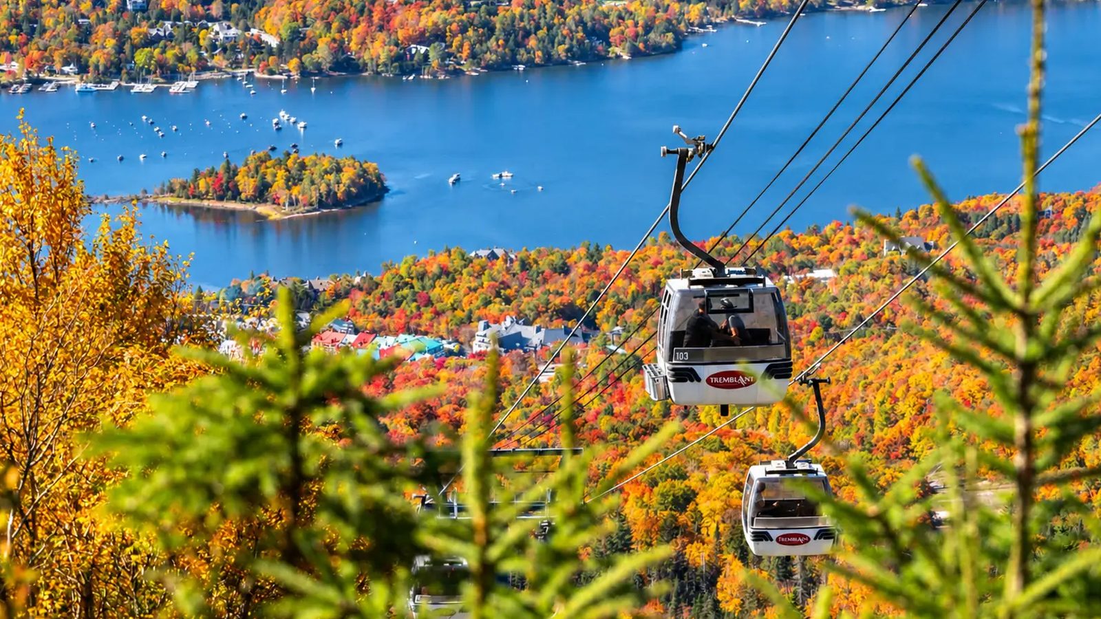 Mont-Tremblant en images : un coin de la ville (Laurentides)