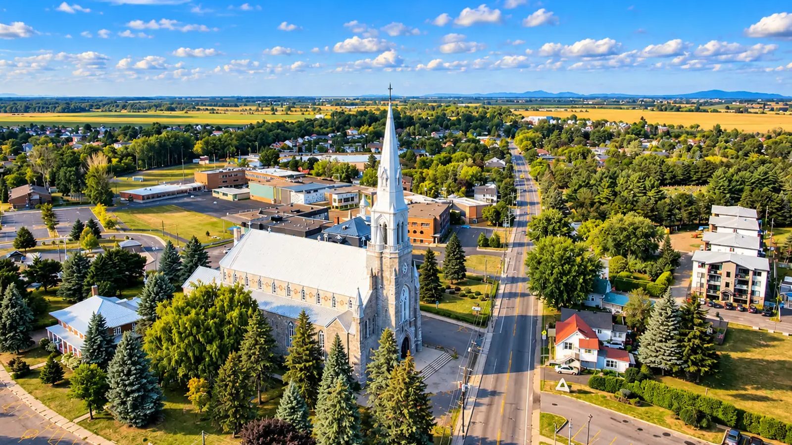 Napierville en images : un coin de la ville (Montérégie)