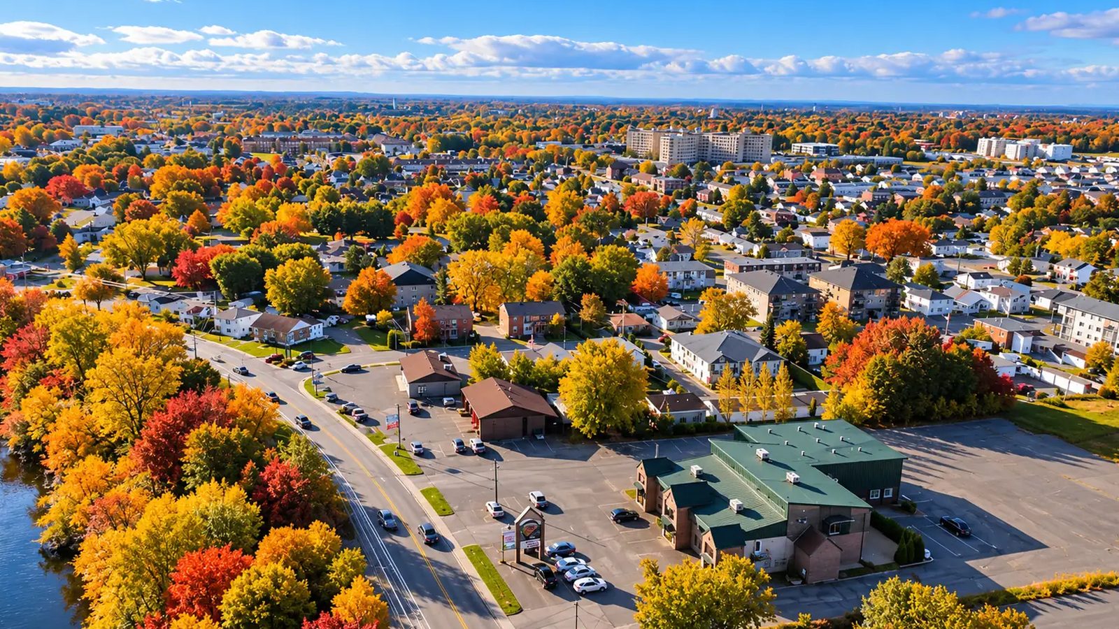 Saint-Charles-Borromée en images : un coin de la ville (Lanaudière)