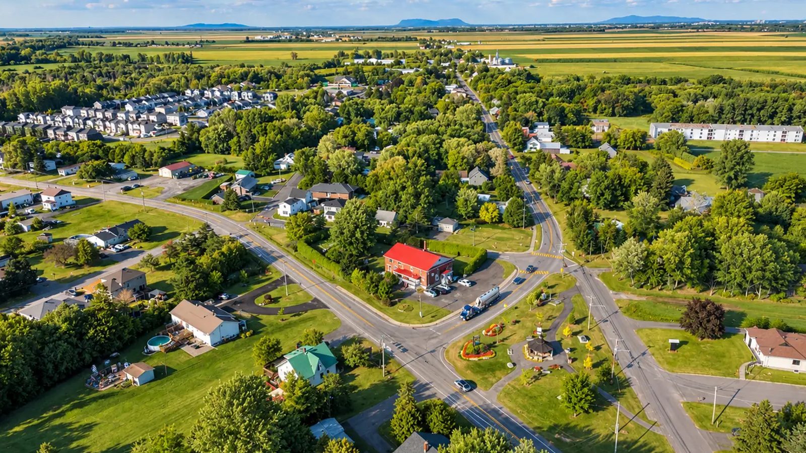 Saint-Jacques-le-Mineur en images : un coin de la ville (Montérégie)