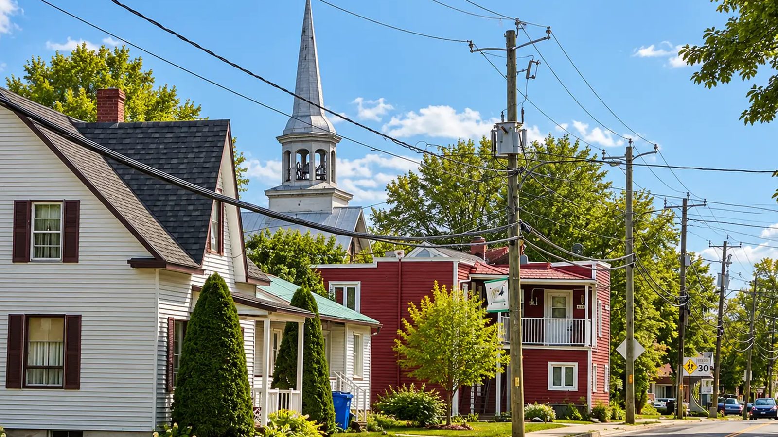 Saint-Patrice-de-Sherrington en images : un coin de la ville (Montérégie)