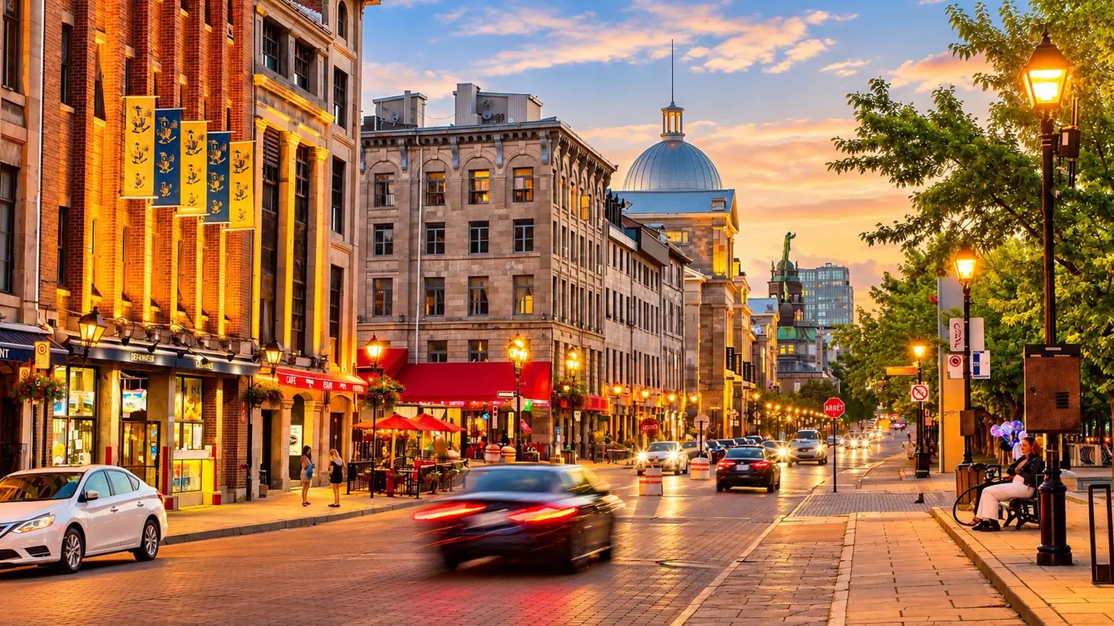 Ville-Marie en images : un coin de la ville (Montréal)